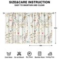 thumbnail image 2 of Floral Drapes for Peaceful Spaces 42x54 Inch, 2 Panels Rod Pocket Blackout Curtains for Bedroom and Studio, 2 of 2