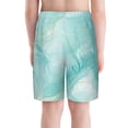 thumbnail image 6 of PAYOHTO Pastel Cyan Mint Watercolor Boys Swim Trunks Quick Dry Beach Boardshorts for Teen Boys Bathing Suit Swimwear for Boys, 6 of 7