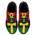 thumbnail image 2 of Pan African Ankh Shoes Sneakers for Women Men Black Size 3.5, 2 of 7