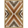 thumbnail image 2 of PixonSign Framed Wall Art Western Decor Tribal Wood Panel Pattern Landscape Abstract Wood Panels Woodblock Modern Art Farmhouse Multicolor Nordic Canvas Prints for Home Decor -, 2 of 5