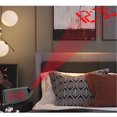 thumbnail image 4 of Reloj despertador ANGGREK proyección LED Pantalla curva 3 Brillos Para dormitorio, 4 of 8