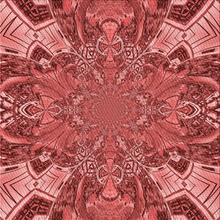 

Ahgly Company Indoor Square Patterned Bean Red Area Rugs 8 Square
