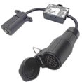thumbnail image 1 of Usa To European Trailer Light Converter 7 Way Flat Socket (us Vehicle) To 13-pin Round Plug (eu Tra, 1 of 5