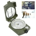 thumbnail image 5 of BIMZUC Multifunctional Foldable Compass, Aluminium Alloy Luminous Navigation Tool with Coordinate Ruler and Amplifier for Hiking Backpacking, Army Green, 5 of 9