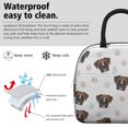 thumbnail image 3 of Boxer and Dog Paw Print White Insulated Leakproof Lunch Box for Work, Lunch Bag for Women Men, Loncheras Para Mujer for Beach Travel Picnic Camping, 3 of 6