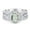 Sterling Silver, variant on Three Piece Green Amethyst Prasiolite Floral Weeding Ring 925 Sterling Silver Size 8