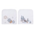 thumbnail image 3 of Cateissary Funda para silla de Navidad, funda para taburete Universal de felpa blanca, decoraciones para habitación, fundas de dibujos animados, Kits de decoración para fiestas copo de nieve, 3 of 6