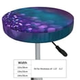 thumbnail image 4 of Daiia Purple and Green Glitter Stool Covers Round,Round Bar Stool Covers Waterproof Bar Chair Covers Washable Stool Cushion Slipcover for 12-14 Inch Chair-12 inch, 4 of 7
