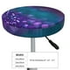 thumbnail image 4 of Balery Purple and Green Glitter Fundas de asiento para taburete de bar redondo de tela de terciopelo ajustables que protegen de arañazos y manchas para sillas de 14 a 17 pulgadas.-12 inch, 4 of 7