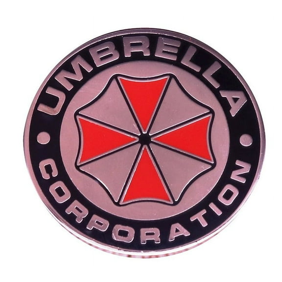 Resident Evil Umbrella Corporation Round Logo 1 Inch Diameter Enamel Metal Pin