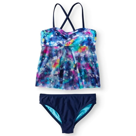 Girls' Galaxy Tankini Swimsuit (Best Swimwear For Training)