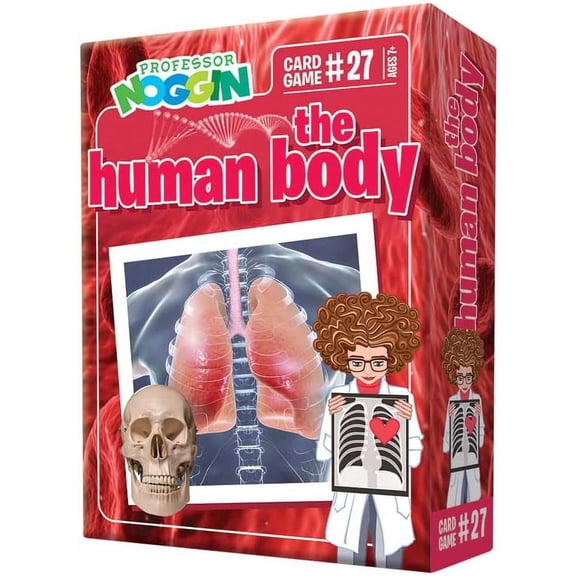 Professor Noggin: The Human Body Educational Card Game For 2 or more Players Ages 7 and up