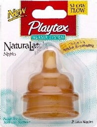 playtex bottles with the tan latex nipples