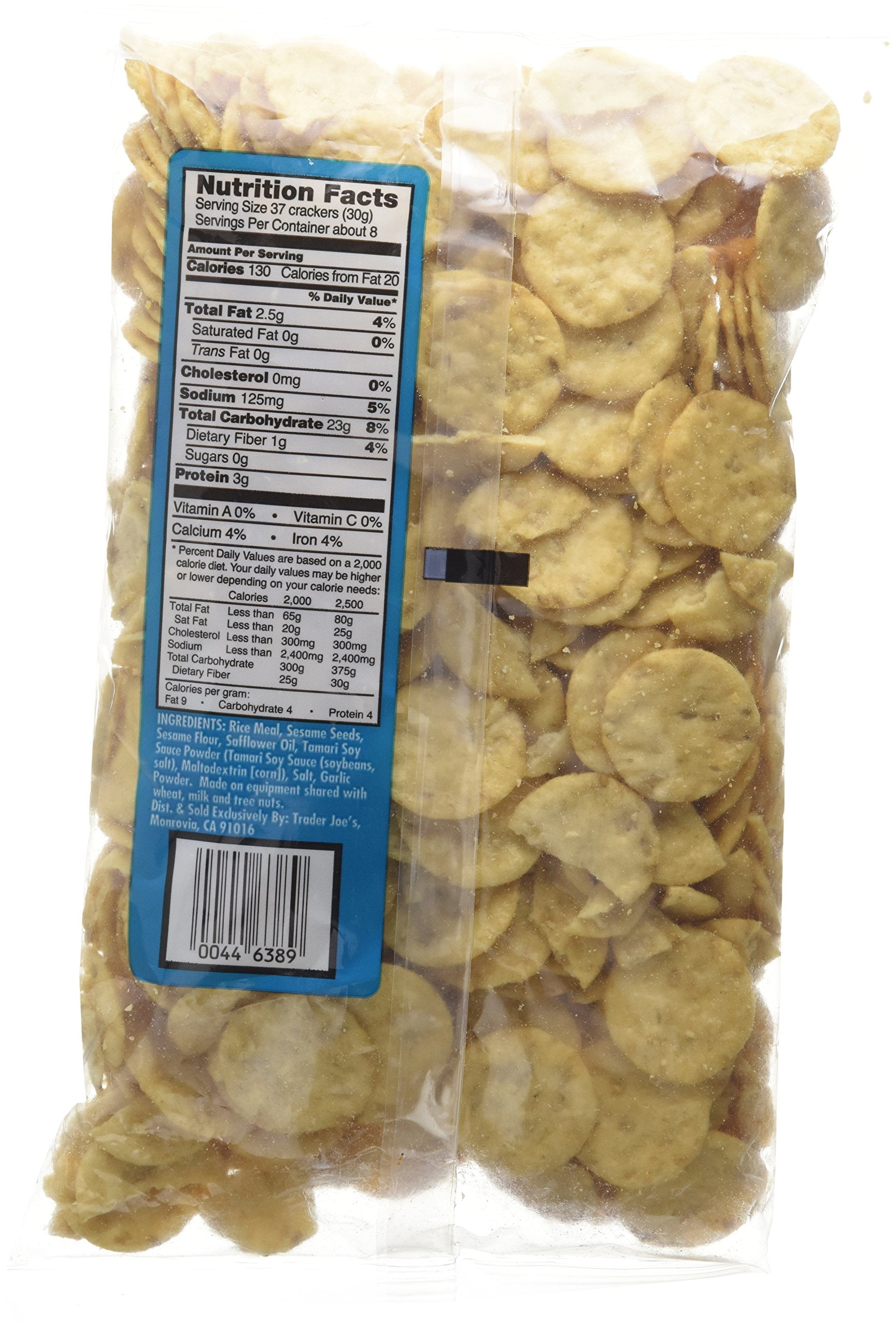 Trader Joes Original Savory Thin Mini Crackers 8Oz(227G) Packaging May Vary