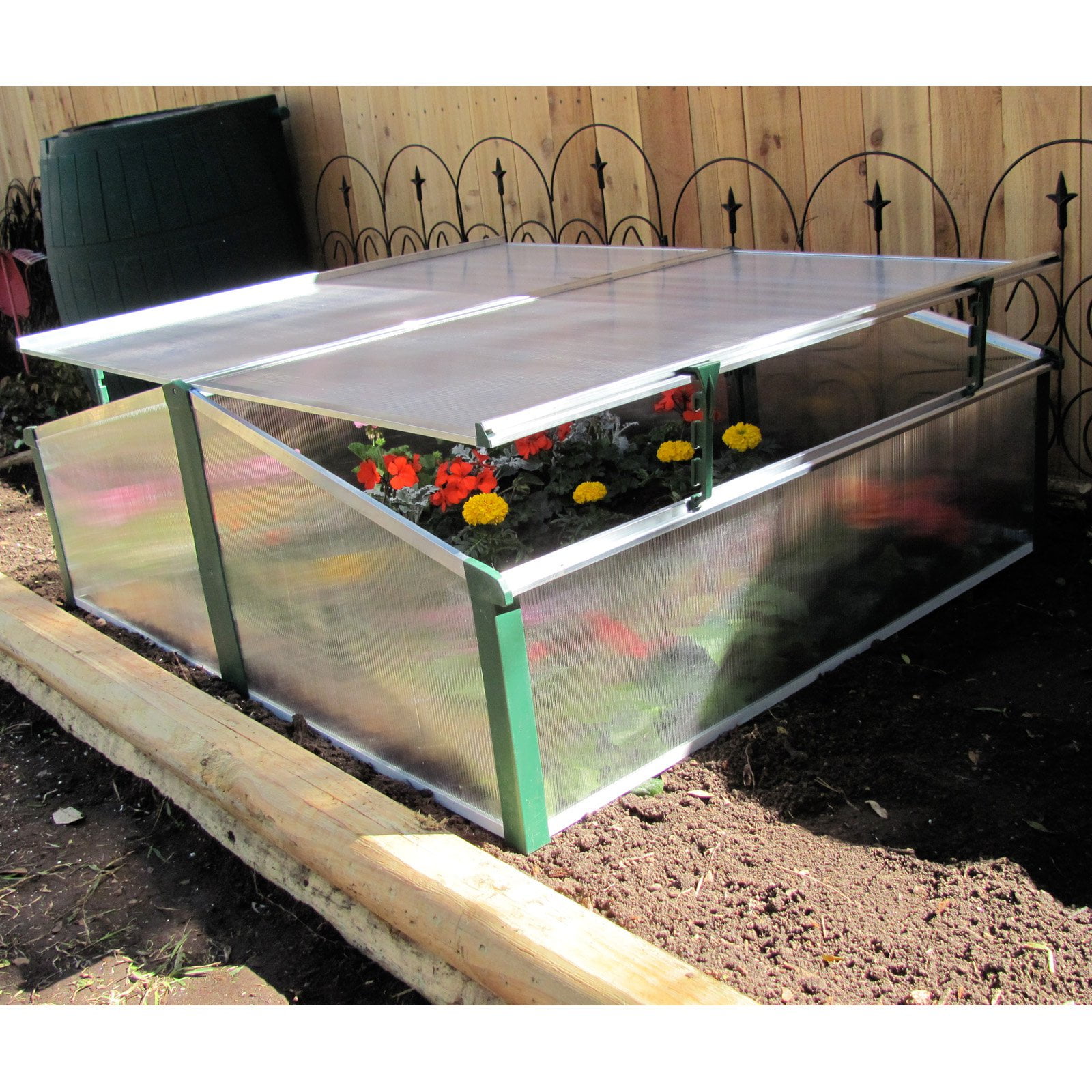 Austrian Double Sided Cold Frame Greenhouse