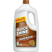 Quick Shine High Traffic Unscented Hardwood Floor Luster and Polish, 64 oz. Refill Bottle, Floor Cleaners