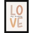 thumbnail image 2 of Barkova Nadya 11x14 Black Modern Wood Framed Wall Art Titled - Love My Mummy, 2 of 6