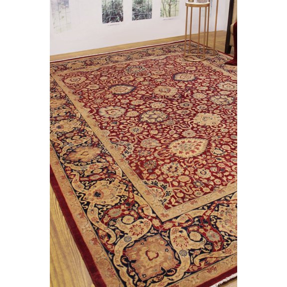 Versailles Anmol Agra Red/Blue Rug, 9'0" x 12'0"