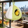 thumbnail image 6 of Yhmxh Bird Nest Winter Warm Hammock Bed for Cage Bird Shed Hut Tent Cozy Hanging Nest House for Zebra Finch, Loriculus, Hamster and Other Small Birds, 6 of 7