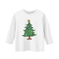 thumbnail image 3 of YUNAFFT T-Shirt Imprimé de Noël pour Garçons et Filles 3-12 Ans Manches Courtes/longues Col Rond 95 % Polyester 5 % Spandex Confort Extensible pour Fête de Vacances, 3 of 3