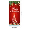 thumbnail image 3 of Neoyler Christmas Door Cover Christmas Decorations Hanging Polyester Scene with Santa Claus for Front Door Entryway Indoor Outdoor Festive Holiday Welcome Multicolor 35.4x78.7in, 3 of 6