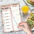 thumbnail image 3 of Meal Planner Notebook, Weekly Meal Planner for fridge, Double Helix Meal Planner & Grocery List, Wall-Mountable Menu Planner, Meal Planning Notepad, Grocery List Notepad D, 3 of 9