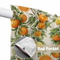 thumbnail image 4 of Orange Lemons Swag Curtains for Kitchen/Bedroom/Living Room, Summer Botanical Farmhouse Vintage Art Rustic Scalloped Curtains 63 Inch Long, Window Swag Topper Curtains Valances 2 Panels Set 36"x63", 4 of 8