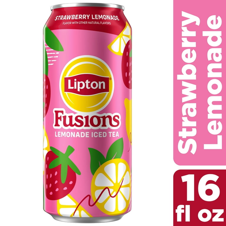 Lipton Fusions Strawberry Lemonade, 16 fl oz Bottles, 12 Pack photo 3