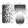 thumbnail image 3 of Halloween Bat Swarm Pattern Bathroom Rugs Sets 3 Piece,Toilet Cover Set,Absorbent Non Slip Bathroom Mats Sets with U-Shaped Contour Rug Toilet Rug Set, 3 of 5