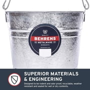 Behrens Metal Pail Galvanized 10 Qt