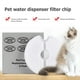 thumbnail image 5 of Filtros de repuesto Ndcxsfigh Para fuente de agua de 104 mm Carbón activado Para perros y gatos 12 piezas, 5 of 9