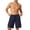 Navy, variant on Men's Relaxed Fit Cargo Shorts, Elastic Drawstring Waist Shorts with Multi-Pockets and Quick Dry Fabric Outdoor Hiking Dark Gray XXL