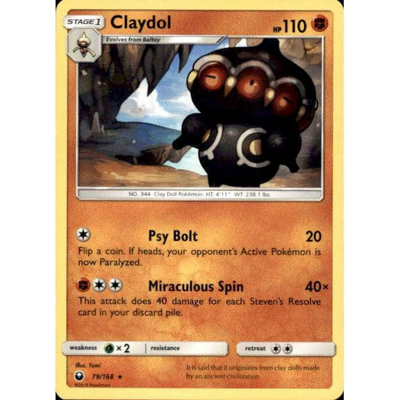 Pokemon Celestial Storm Rare Claydol #79