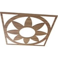 thumbnail image 2 of Ekena Millwork 36"OD x 12 1/2"ID x 3/8"T Blume Wood Fretwork Pierced Ceiling Medallion, Walnut, 2 of 3