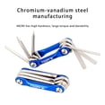 thumbnail image 2 of braveheart Clé Hexagonale Pliable Portable pour Camping Randonnée Installation Démontage Multi-Outils Tournevis Multifonctionnel, 2 of 6