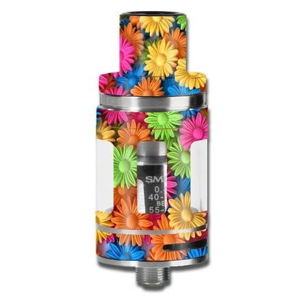 Skins Decals For Smok Micro Tfv8 Baby Beast Vape Mod / Colorful Wax Daisies