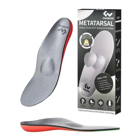 Insertos para zapatos Cushwork, neuroma y metatarsalgia de Morton, dolor
