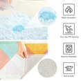thumbnail image 3 of Yayeee Bath Rug for Bathroom Floor Non Slip Contour Fluffy Soft Absorbent Mat, 20"x24", Abstract Geometric, 3 of 7