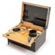 thumbnail image 1 of Bamboo storage box with removable tray Removable divider Storage box with lock, 1 of 5