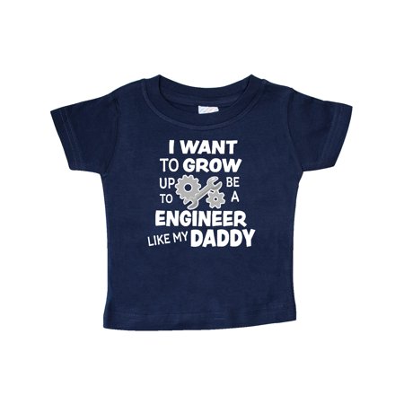 

Inktastic I Want To Grow up To Be a Engineer Like My Daddy Gift Baby Boy or Baby Girl T-Shirt