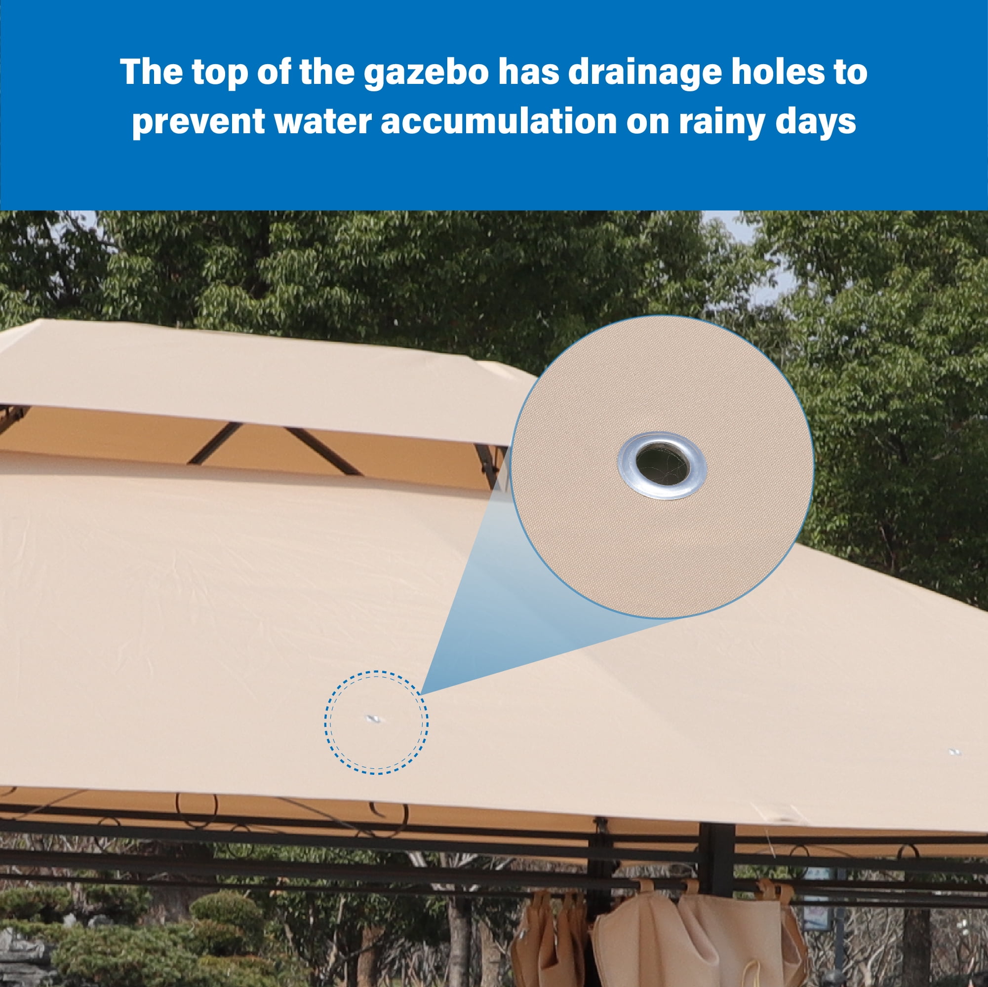 Retractable Awning, 118x71 Inch UV Resistant Privacy Screen for Balcony Patio Garden, Beige