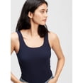 thumbnail image 2 of Camiseta sin mangas GAP acanalada para mujer, uniforme azul marino, talla XS, 2 of 6