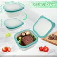 thumbnail image 2 of Foldable Food Container With Panda Design Silicone Airtight Storage Leakproof Microwave & Dishwasher Kitchen Organizer (6.4x6.4x1.6”), 2 of 8