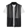 thumbnail image 2 of HUANBAI Men's Summer Casual Lightweight Breathable Mesh Cycling Travel Zip Vest, 2 of 3