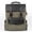 Army Green, variant on Vintage Leather Backpack with Canvas 14.9" Laptop Bag Travel Hiking Shoulder Daypacks COFFEE