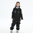 thumbnail image 4 of Trajes de esquí para niños Mono de nieve cálido de invierno para niñas y niños (150) Negro Trajes de esquí para niños, 4 of 7