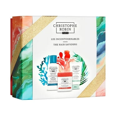 Christophe Robin The Hair Saviours Giftset (3PC) - Shampoo, Regenerating Mask, Leave-In Cream