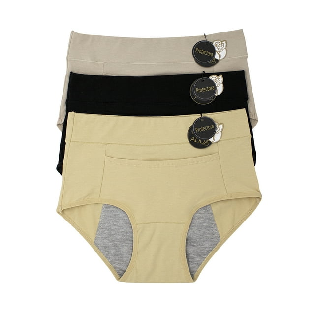 Paquete de Pantaletas Adda Lingerie Modelo Protectora, Auxiliar sanitaria, Colores básicos