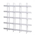 thumbnail image 6 of 5-Tier Bookcase Home Office Open Bookshelf,Vintage Industrial 5 Tiers Large Open Shelves and Metal Frame,Tall Display Bookshelf Freestanding Storage Bookshelf for Living Room Bedroom Office,White, 6 of 23
