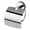 Polished Chrome, variant on Transolid Cara Paper Holder - 3.74" x 5.59" x 5.83" Brushed Stainless